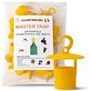 Mastertec Master Trap, Biotrappola Ecologica per Mosche, Vespe, Calabroni, Cimice Asiatica, Drosophila Suzukii e Popilia Japonica (10 pezzi)