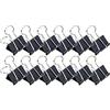 MAUL 21325-90 - Morsetto pieghevole nero, 25 mm, larghezza morsetto: 9 mm