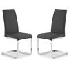 Julian Bowen, Set di 2 sedie cantilever Roma, grigio