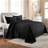 Superior Copriletto con federe, Cotone, Nero, Completo