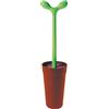 Alessi Merdolino ASG04 Scopino di Design in Resina Termoplastica per Pulizia WC, Marrone
