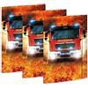 RNKVERLAG 45362-3 - Cartella da disegno On Fire 310 x 440 mm, 3 pezzi, DIN A3, con elastico di chiusura