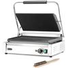 Piastra XL in ghisa per riscaldare. Dim.cm. 54,8x41,5x21H. Piano inferiore RIGATO