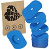 MySweetStitch - 25 x FreeStyle Libre 1 & 2 cerotti sensore, Overpatch ovale Ø 70 x 55mm, con foro di ventilazione, cerotto impermeabile, traspirante, delicato sulla pelle, Blu