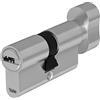 Yale Cilindro Europeo di alta sicurezza con pomolo per serratura YC104KD304004N1 Nichelato, 30/40mm, 4 Chiavi
