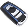 EMSea Guscio di ricambio per chiavi auto a 4 pulsanti con lama non tagliata Smart Remote Shell compatibile con B-M-W 1 2 3 4 5 6 7 Series/X3/X5/M2/235ix/320/E90/E92/E93/F10/F20/F30/F40