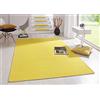 HANSE Home - Tappeto a Pelo Basso Fancy, in Polipropilene, 160 x 240 x 0,7 cm, Colore: Giallo