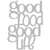 Declea Scritta in Legno per la Cucina Frase Citazione Good Food, Scritta Decorativa Fatta a Mano Arredo Decorazione