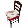 Russo Tessuti 6 Cuscini Sedie Cucina Coprisedia Imbottiti Tinta Unita Vari Colori Elastico-Fiore Bordeaux