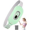 OVIFM Cuscinetto Riscaldante Mestruale Portatile-OVIFM Menstrual Heating Pad Elettrico Fascia Riscaldante Dolori Mestruali Cuscinetto e 3 Temperature Regolabili Pain Relief Lombare/Schiena/Crampi(Verde)