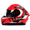 HOMCOM Casco Moto Integrale con Visiera Esterna e Parasole