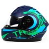 BHR Casco Integrale Moto con Doppia Visiera 814 RIDE | Casco Moto Integrale Omologato ECE con Visiera Doppia Antigraffio | Casco Moto Donna/Uomo con Sgancio Micrometrico | Thunder Blue (Opaco) | XL