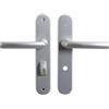 Bricard Coppia di maniglie per porta 7E8076 Osmosi 2 anodizzate argento. Per porta del bagno, WC (a condanna).