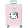 Hello Kitty Wink Valigia da cabina rosa 38 x 55 x 20 cm Rigida ABS chiusura a combinazione laterale 34 L 2 kg 4 ruote doppie equipaggiamento a mano