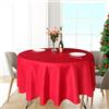 Trimming Shop Tovaglia Tavolo Poliestere Copertura Per Matrimonio Decorazioni Banchetti Compleanno Azienda Feste Eventi - Rosso (130 Grammi), 90 inch Round - 1pc