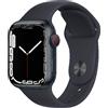APPLE MKHQ3TYA Apple Watch Series 7 GPS + Cellular, 41mm Cassa in Alluminio Mezzanotte con Mezzanotte Cinturino Sport -