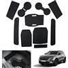 GAFAT Compatibile con Renault Austral/Espace 6 VI 2025 2026-2023 Tappetini Antiscivolo, Austral Esprit Alpine E-Tech Hybrid Tappetino Gomma Console Centrale, Cuciture Porte, Accessori Austral (Nero)