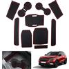 GAFAT Compatibile con Renault Austral/Espace 6 VI 2025 2026-2023 Tappetini Antiscivolo, Austral Esprit Alpine E-Tech Hybrid Tappetino Gomma Console Centrale, Cuciture Porte, Accessori Austral (Rosso)