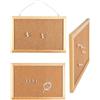 weSTOCK WE-STOCK Bacheca in Sughero con Cornice in Legno - 20x30cm - Perfetta per Ufficio, Casa e Scuola