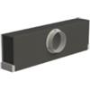 Brofer Plenum PDL3 Isolato Est. 2 Feritoie Attacco Laterale Lunghezza 1500 mm Profondità 300 mm 3 x D. 148 mm