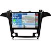 YUNTX [4GB+64GB] Android 10 Autoradio per Ford S-Max (2007-2008)-[Incorporato Carplay/Android Auto/DSP/GPS]-IPS 2.5D 9 Touch Screen-CAM+MIC-DAB/Mirror Link/Bluetooth 5.0/WiFi/USB/4G