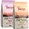 Purizon Set prova! Purizon Adult Crocchette per gatto - 2 x 400 g: Pressato a freddo Pollo con Olio di Pesce, Tacchino con Olio di Canapa