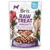 BRIT CARE Dog Raw Treat Immunity Agnello e Pollo con Probiotici, Semi di Cardo Mariano e Rosmarino 40g