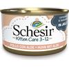 Schesir Kitten Lattine in Gelatina Umido per gatto - Set %: 24 x 85 g Pollo con Aloe