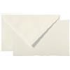 Clairefontaine Lalo 25200L - Un set per corrispondenza, '' collezione di Parigi, '' che include 10 biglietti 9,7x15,2 cm 300g e 10 buste rivestite con bordi dentellati 10x15,8 cm, bianco