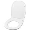 IDROTOP Copriwater per SCALA GEMMA SOSPESO TERMOINDURENTE BIANCO cerniera inox normale o rallentata soft close