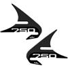 Resin Bike Adesivi Scooter Compatibile con Honda Integra 750. Protezione Spigoli Carene da Urti e Graffi. Coppia Adesivi 3D Resinati - Effetto Carbonio