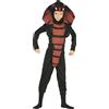 FIESTAS GUIRCA | Costume Cobra Ninja Bambini (10-12 anni) - Cappuccio, Maschera e Tuta - Costumi da Ninja e Animali per Halloween, Carnevale e Feste in Maschera - Ideale per Bambini - Nero e Rosso