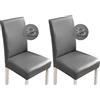 Bestenrose coprisedie coprisedia con schienale elasticizzato PU Impermeabili Misura Universale Resistente coprisedile Moderna Sala da Pranzo Hotel Arredamento Ristorante