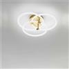 Gea luce LAMPADARIO A SOFFITTO GEA LUCE BERTA P/G ORO