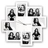 Zep S.r.l PC008W Orologio da Parete con 8 Foto, 10 x 15 cm, bianco, plastica