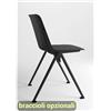 UNISIT Sedia visitatore in PPL 4 gambe Plus Unisit nero PLVP/NE
