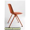 UNISIT Sedia visitatore in PPL 4 gambe Plus Unisit rosso mattone PLVP/RM