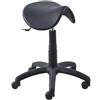 Seditaly Sgabello tecnico a sella Mount 50 in PU integrale e lavabile nero Seditaly medio MTG2F6PL0PU01