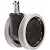 Seditaly Set 5 ruote gommate Seditaly Work per sedie Ø65 mm per parquet nere libere CNF5RWL020201