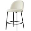 Connubia Sgabello Tuka Mid CB2184-MTO con struttura in metallo e seduta a scelta da h. 94 cm