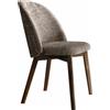 Connubia Sedia Tuka Mid CB2190 con struttura in legno e seduta a scelta