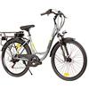 Nilox, E-Bike X7 f, Trekking Bike con Pedalata Assistita, 80 km di Autonomia, Fino a 25 km/h, Motore Bafang 36 V 250 W, Batteria al Litio LG da 36 V- 12.8 Ah, Copertoni Semi Tassellati 26 x 1.75