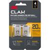 3M Claw Ganci da parete per appendere quadri in cartongesso, 4 ganci, portata fino a 20 kg, ideali per oggetti pesanti