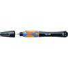 Pelikan griffix 820288 - Penna stilografica per destrorsi, con tappo girevole, colore nero fluo, confezione da 1