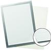 Durable 496823 - Duraframe Grip Cornice Espositiva con Bande a Strappo, per Superfici in Tessuto, Antiriflesso, Formato A4, Confezione da 2 Pezzi, Argento Metallizzato