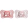 Chicco PhysioForma Succhietto Ciuccio Rosa 6-16 Mesi Confezione 2 Pezzi