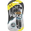 Bic - Set di rasoi monouso Comfort 4 da uomo, lama quadrupla, in confezione blister da 3+1