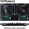 Roland DJ-202 Controller DJ 2 Canali / 4 Deck per Serato Console Dj
