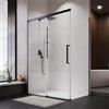 Parama Box doccia 80x110 cm scorrevole vetro 8mm trasparente profili nero opaco h195cm | Antille