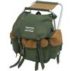 Shakespeare Folding Stool with Backpack, Sedie Unisex-Adulto, Marrone/Verde, 100kg